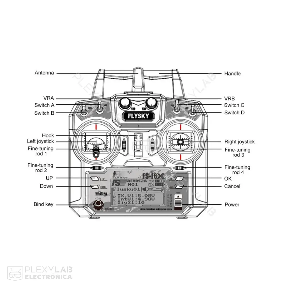 radio-control-remoto-rc-rf-flysky-fs-i6x-de-10-canales-con-receptor-ia10b,-para-vehiculos,-drones-005