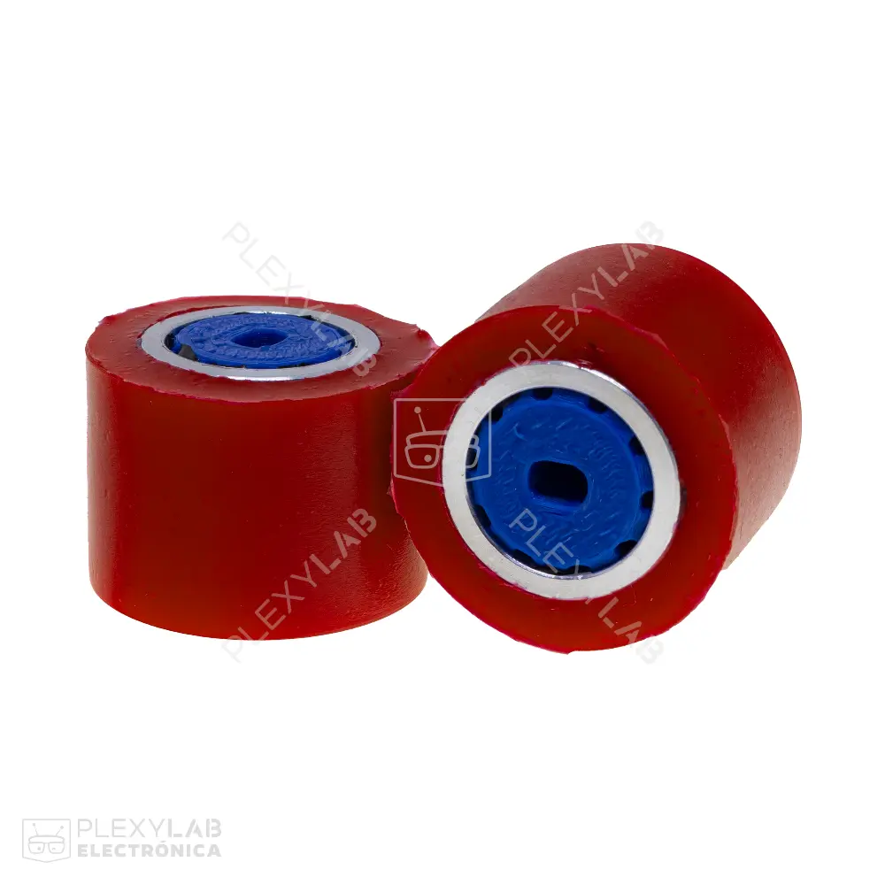 Par adaptadores para ruedas, llantas Minisumo (31x23 mm) de silicón con eje para motor TT_003