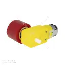 Par adaptadores para ruedas, llantas Minisumo (31x23 mm) de silicón con eje para motor TT_005