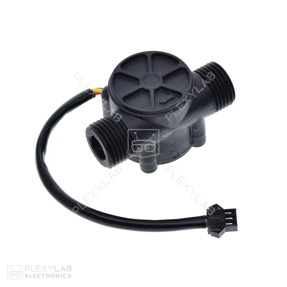 Sensor de flujo de agua DC de rango de 5 a 18V, Medidor de flujo Hall Sensor de flujo Control de agua Interruptor de sensor de flujo de líquido de rango de 1 a 30L/min 2.0MPa YF-S201 de 1/2"_003