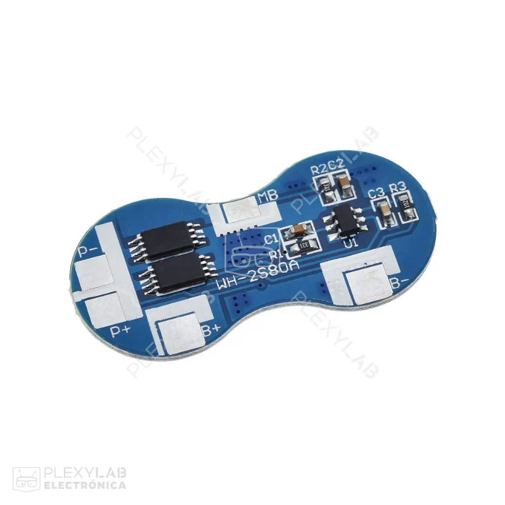 Módulo balanceador BMS 2S 4A de 2 celdas carga de baterías 18650 de litio