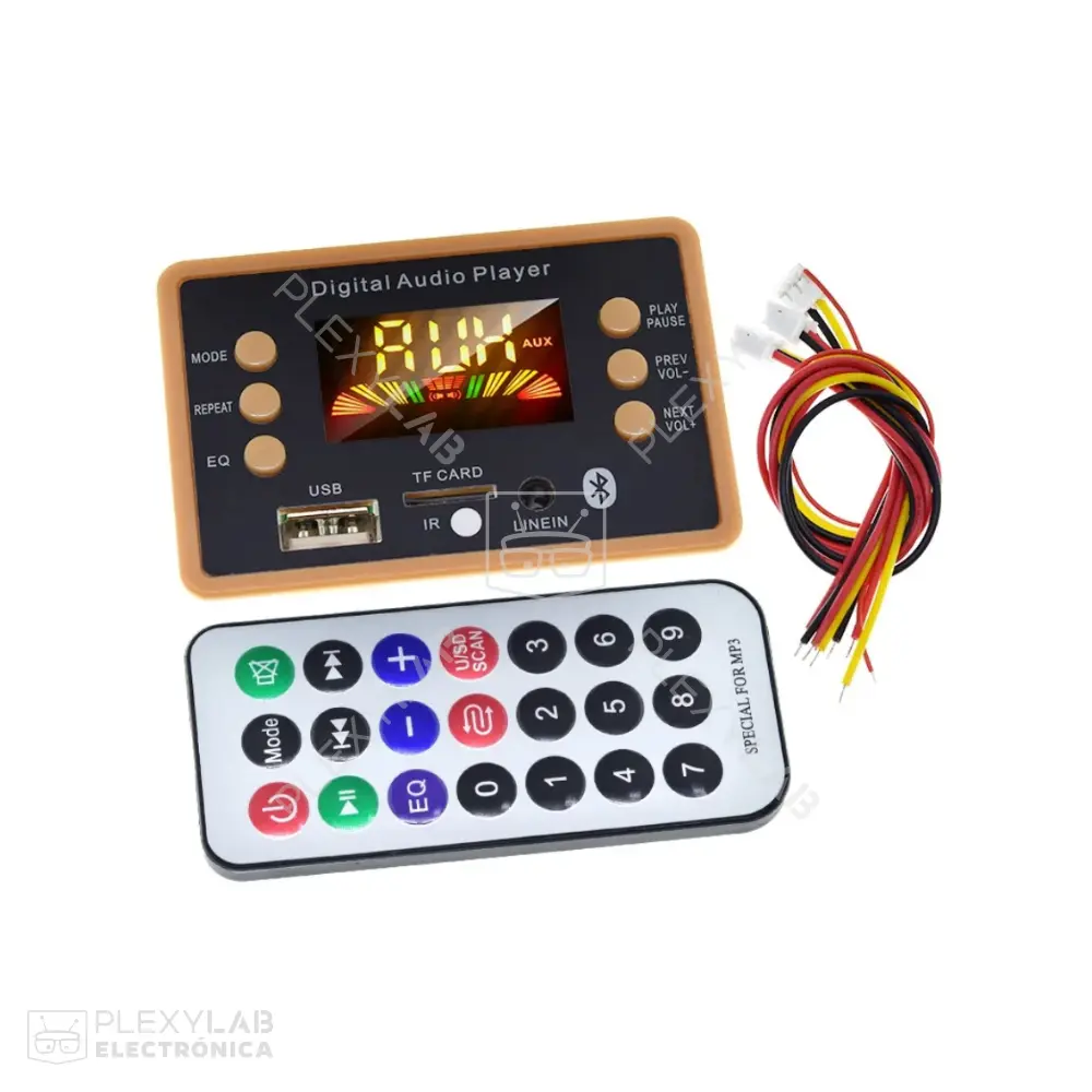 Módulo MP3 Bluetooth 5.0 Car Audio 12V FM Radio USB con control remoto