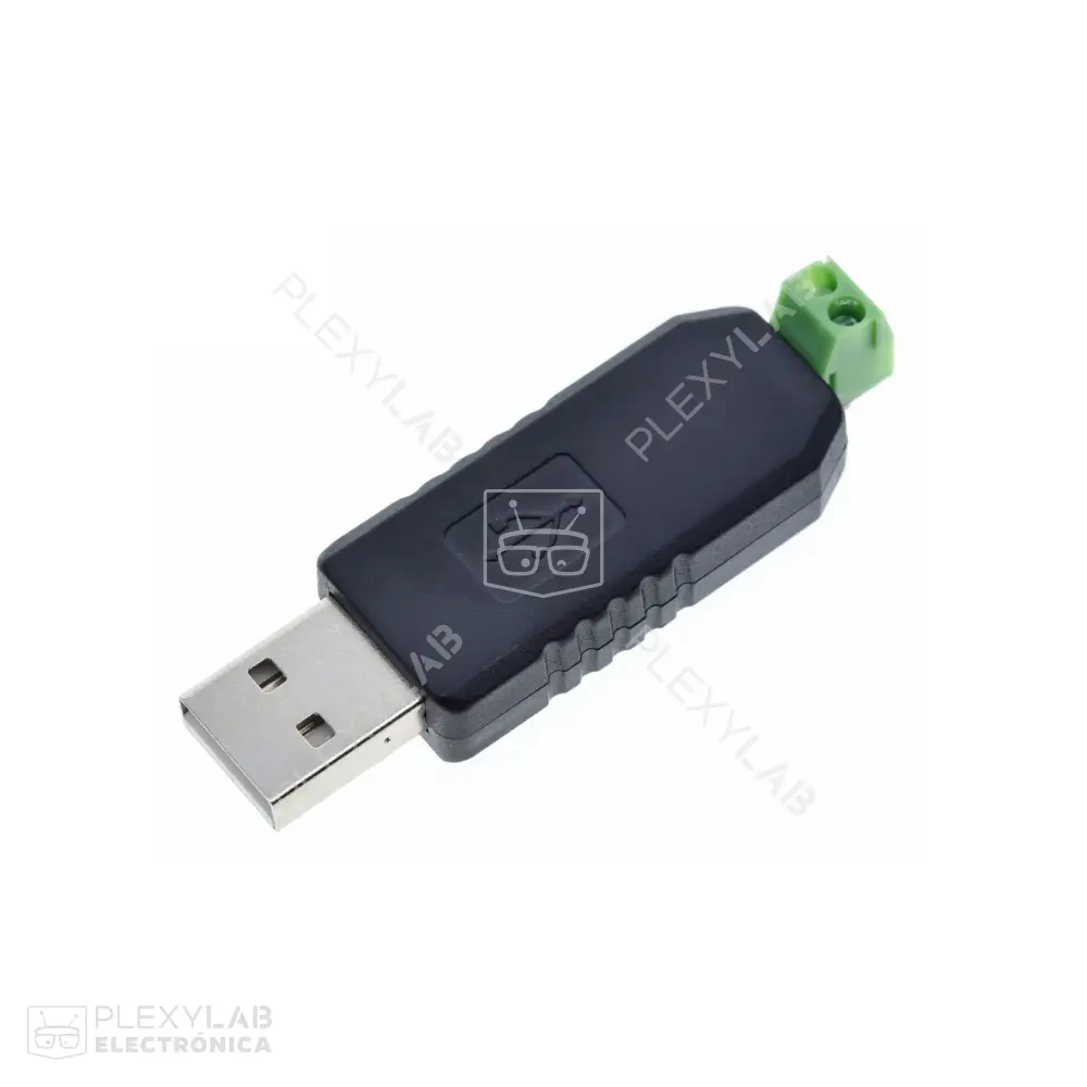 Convertidor USB a RS485 RS-485 con driver CH340 carcasa negra, compatible con Arduino