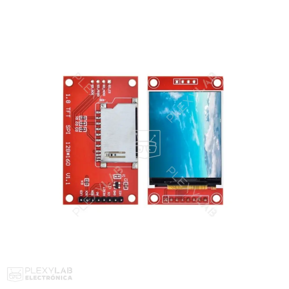Pantalla LCD TFT de 1.8" ST7735S de 8 pines Arduino