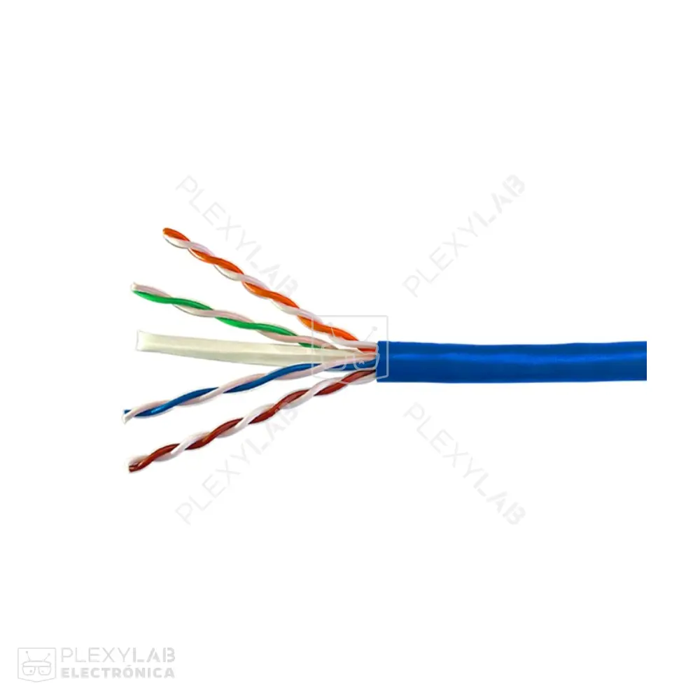 Cable multipar UTP CAT. 6, AWG 23, 4 pares, 1 metro