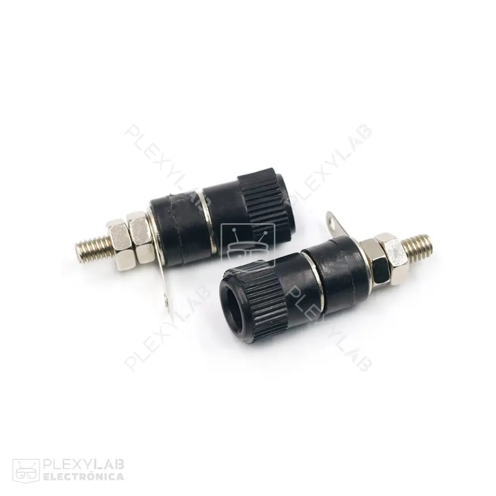 Conector jack banana hembra JS-910B para montaje en panel