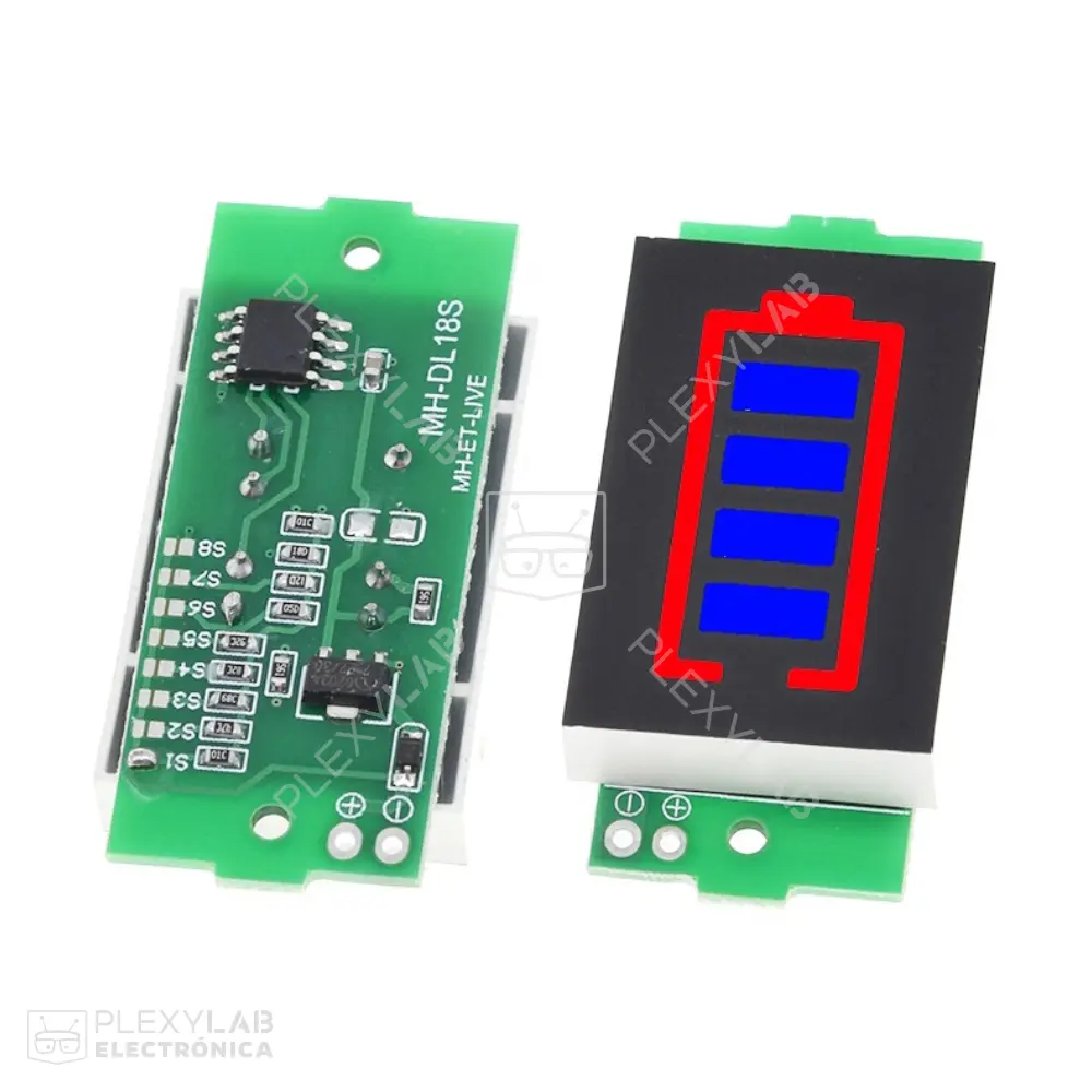 Módulo indicador de nivel de batería de Litio Li-ion, LiPo, rango 1S a 8S, 1S/2S/3S/4S