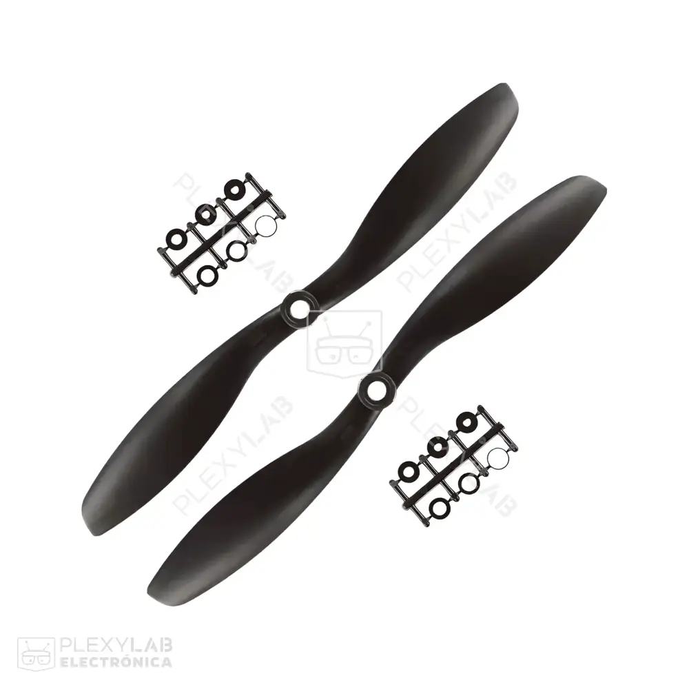 Par propela hélice 1045 CW CCW, positiva y negativa, sentido horario y antihorario, hélice de plástico para drones