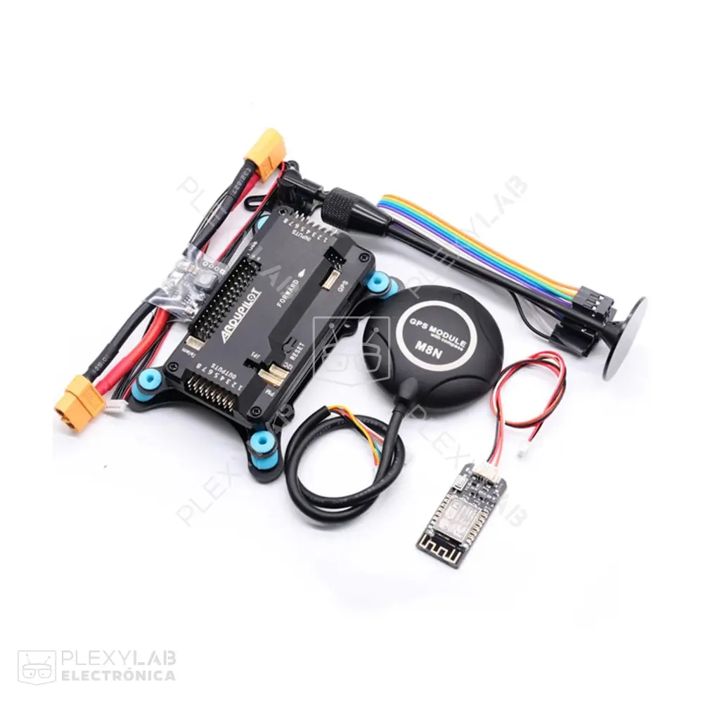 Controlador de vuelo Arducopter Ardupilot APM 2.8 con GPS y accesorios para dron
