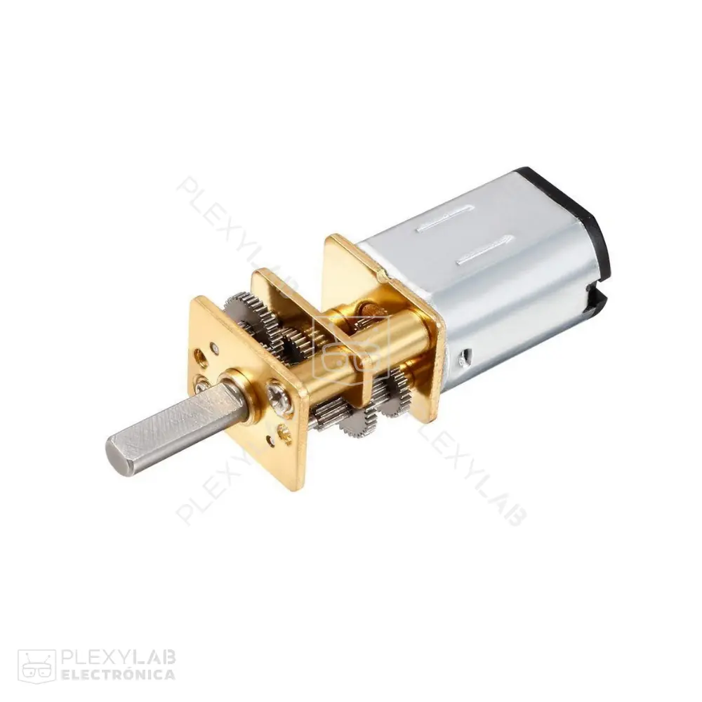 GA12-N20 de 6V 3000 RPM micro motorreductor 10:1 con engranajes de metal (All-metal) para seguidor de línea