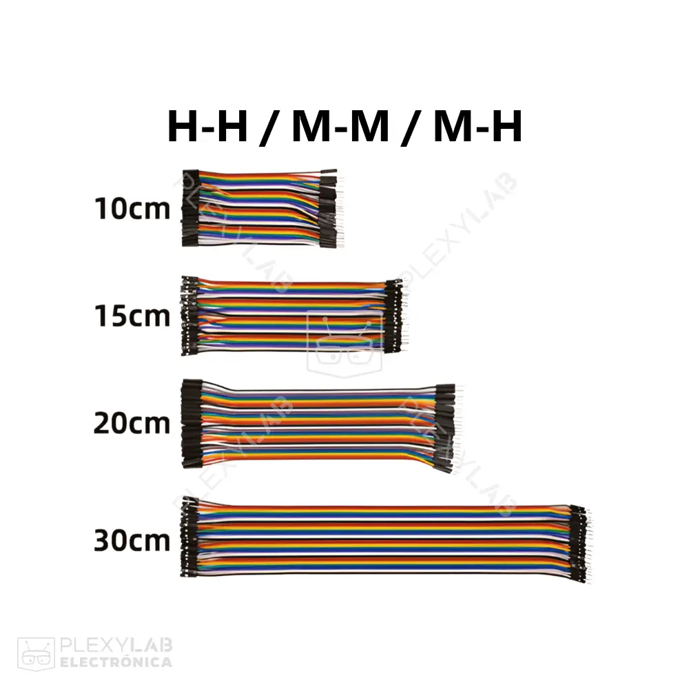 Cable dupont jumper 40 unidades (hilos)