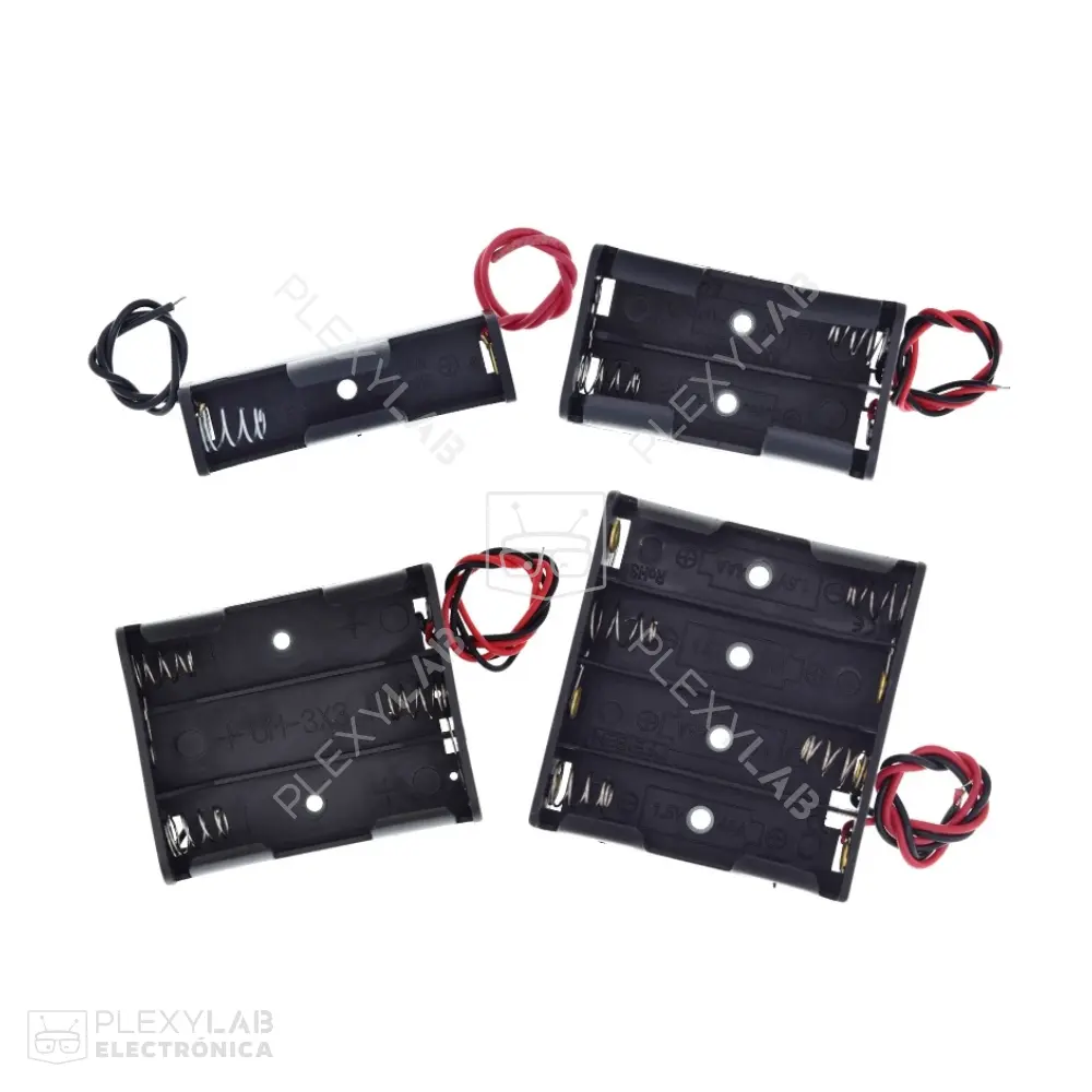 Caja porta pilas para pila AA