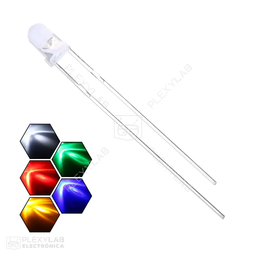 LED de alto brillo de 3 mm