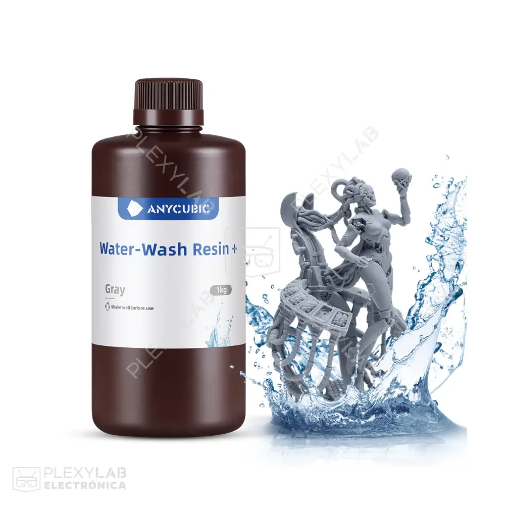 Resina Anycubic Water-Wash UV 405 nm de 1 kg