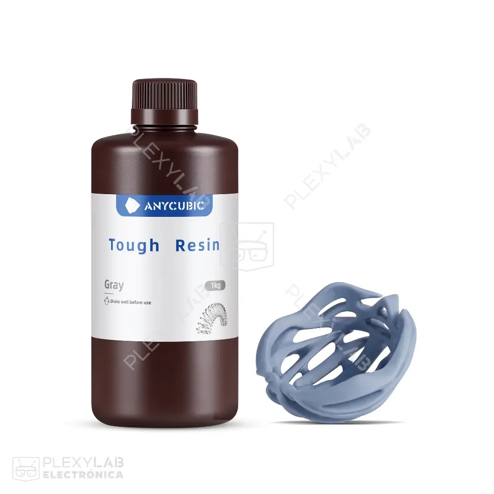 Resina Anycubic Tough UV 405 nm de 1kg Alta resistencia a impactos, no frágil