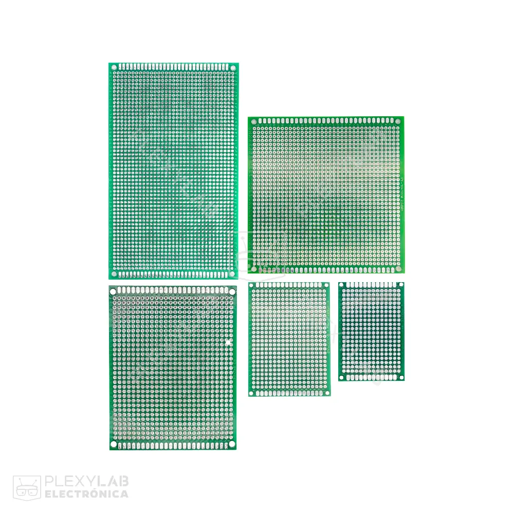 Tarjeta PCB perforada para prototipado rápido, doble lado, fibra de vidrio FR-4