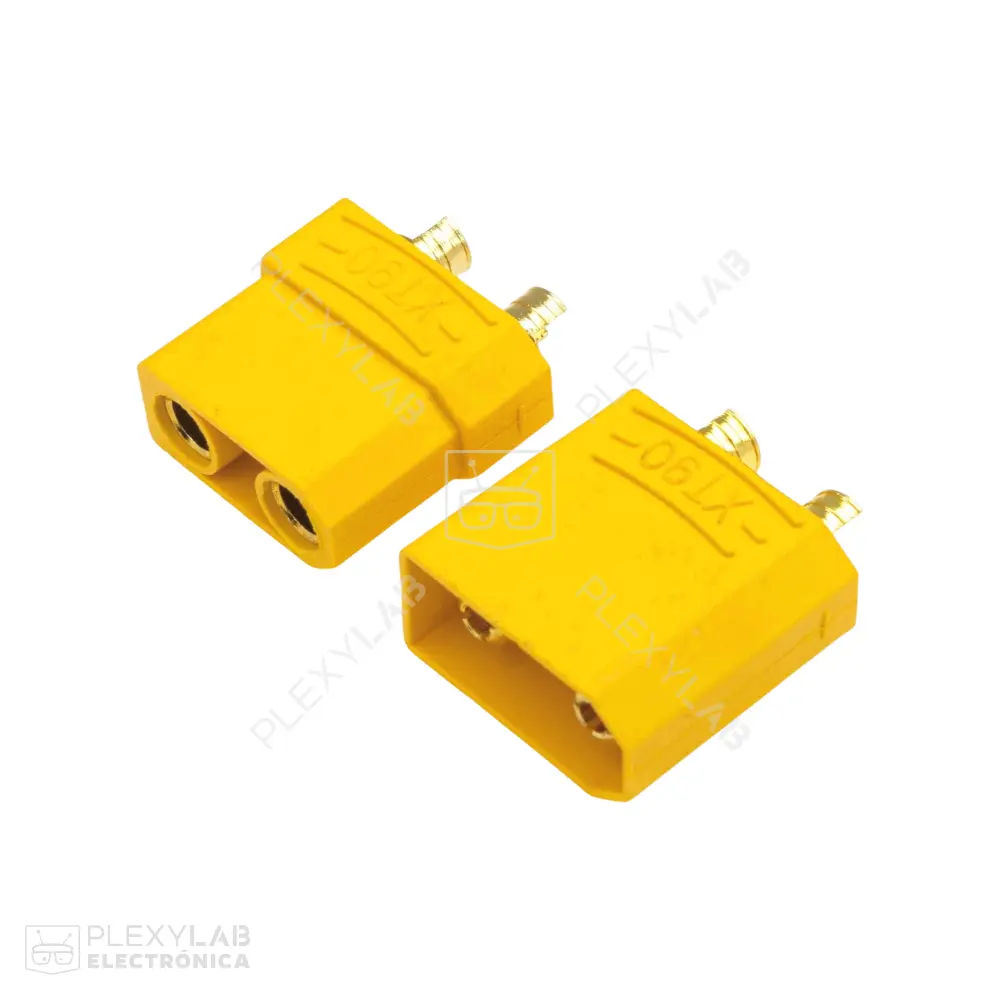Conector AMASS XT90U 2 pines, 30 A, para baterías LiPo