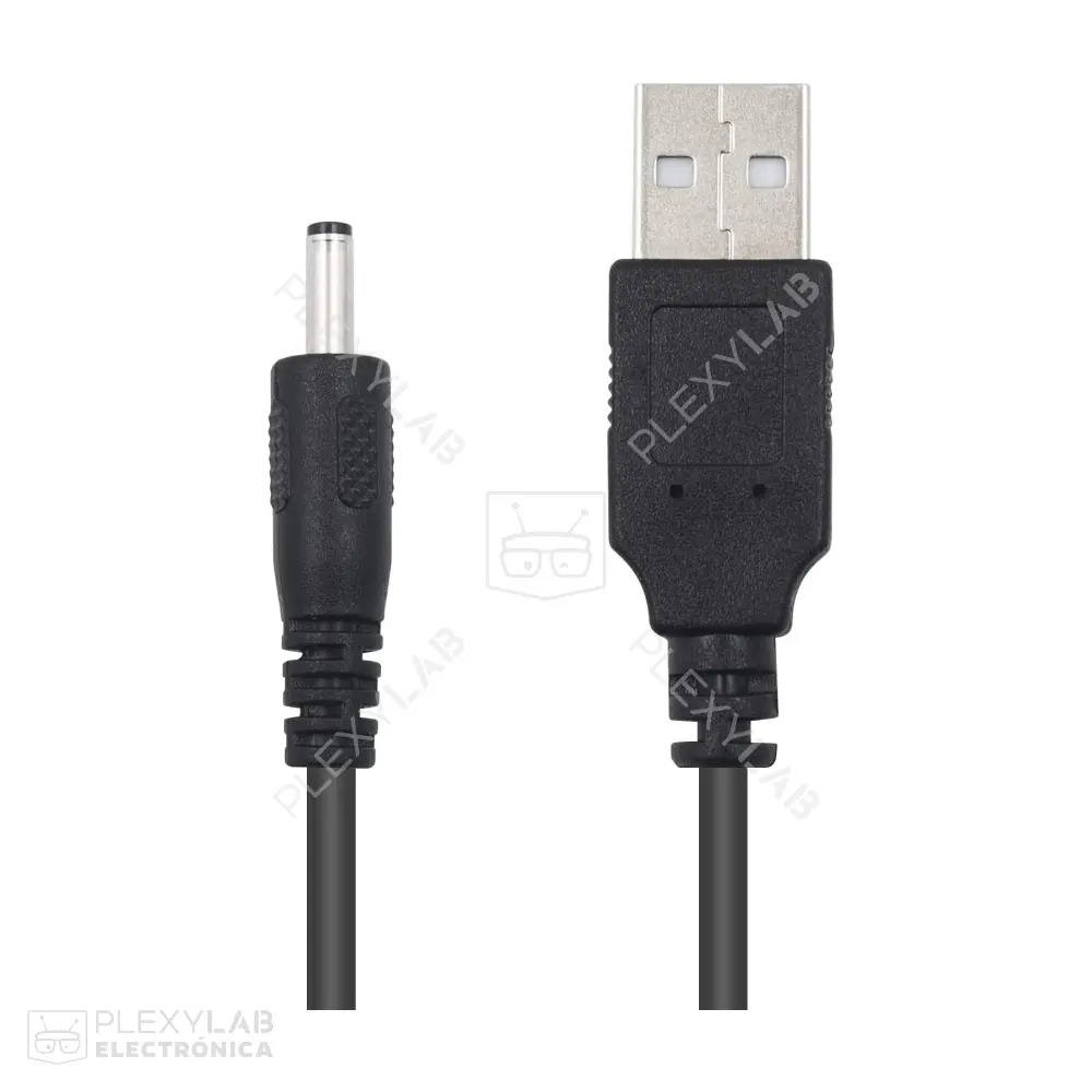Cable USB a conector Plug de 3.5x1.35 mm