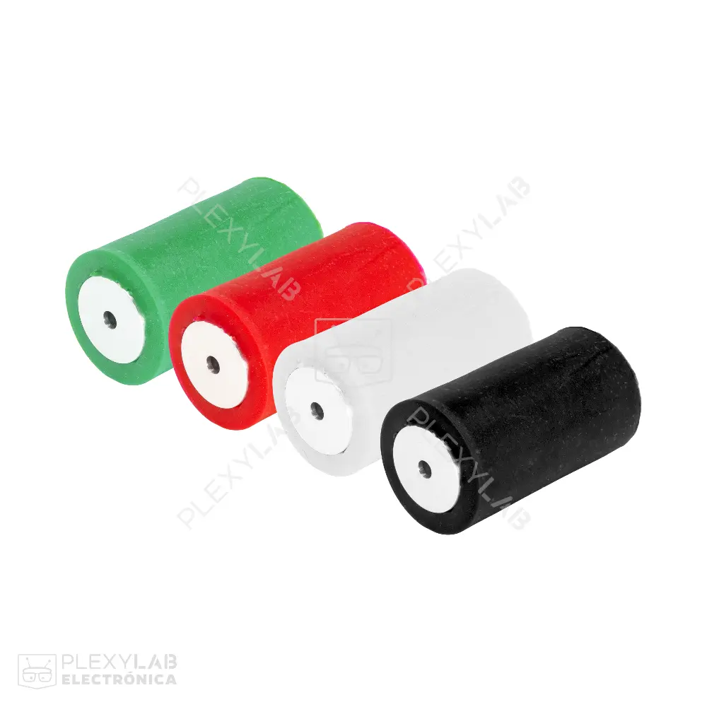 Par de ruedas, llantas para seguidor de línea (23x40 mm (Largas))